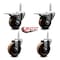 Service Caster 4 Inch High Temp Phenolic 34 Inch Stem Caster Set 2 Total Lock Brakes SCC-TSTTL20S414-PHRHT-34212-2-S-2 - alternate 5